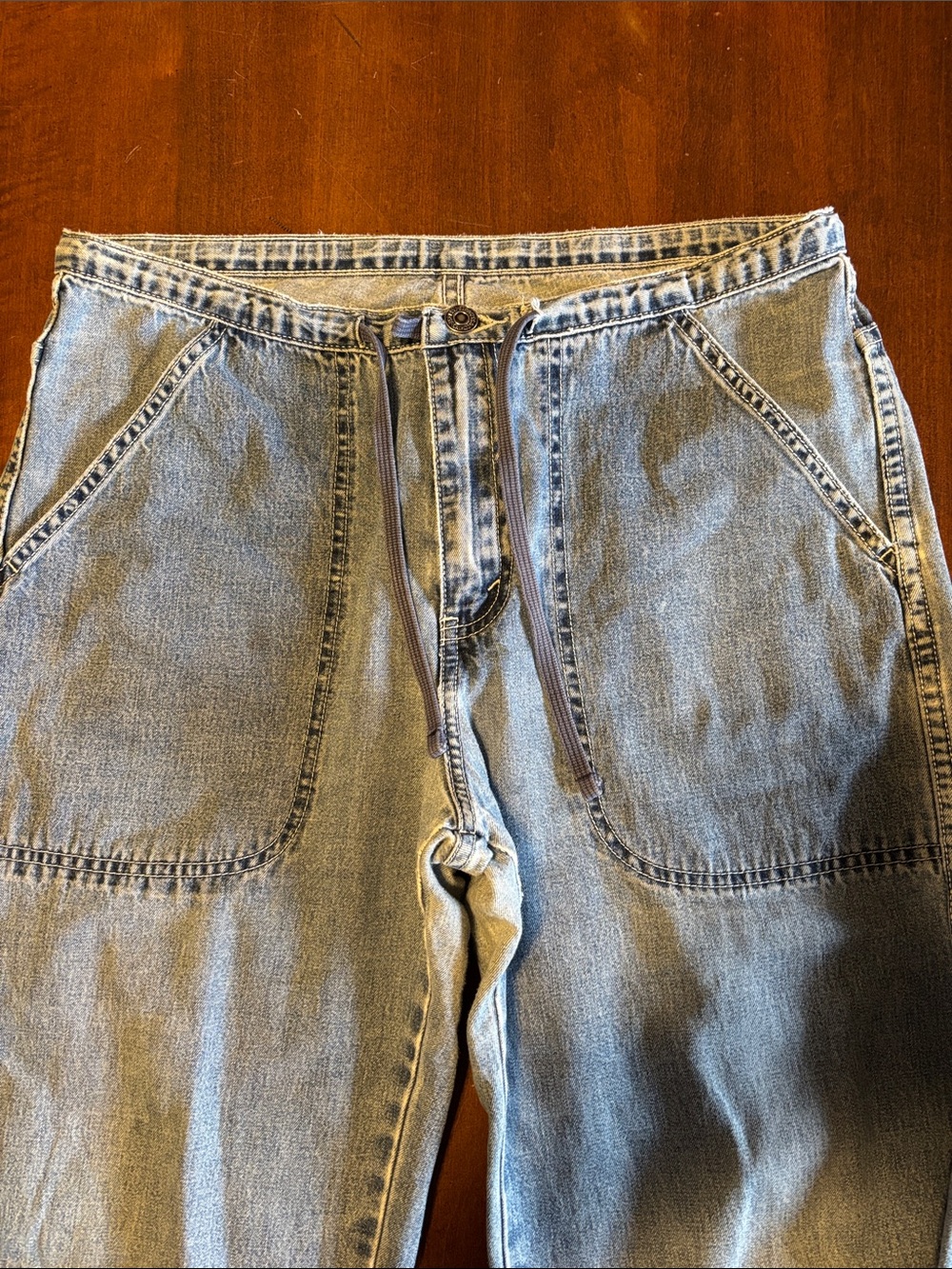 LEVI'S AUTHENTIC WORKWEAR - Light-Weight Drawstring S X 34 Denim Jeans (M-112)